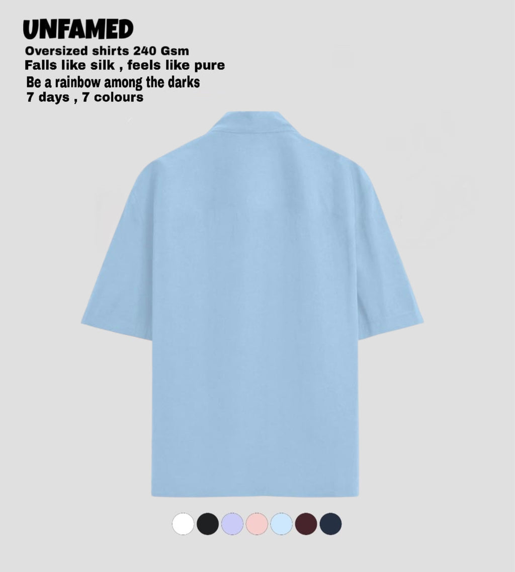 UNFAMED UNISEX LUXURY FREEFORM SHIRT | 100% PURE COTTON | 240 GSM