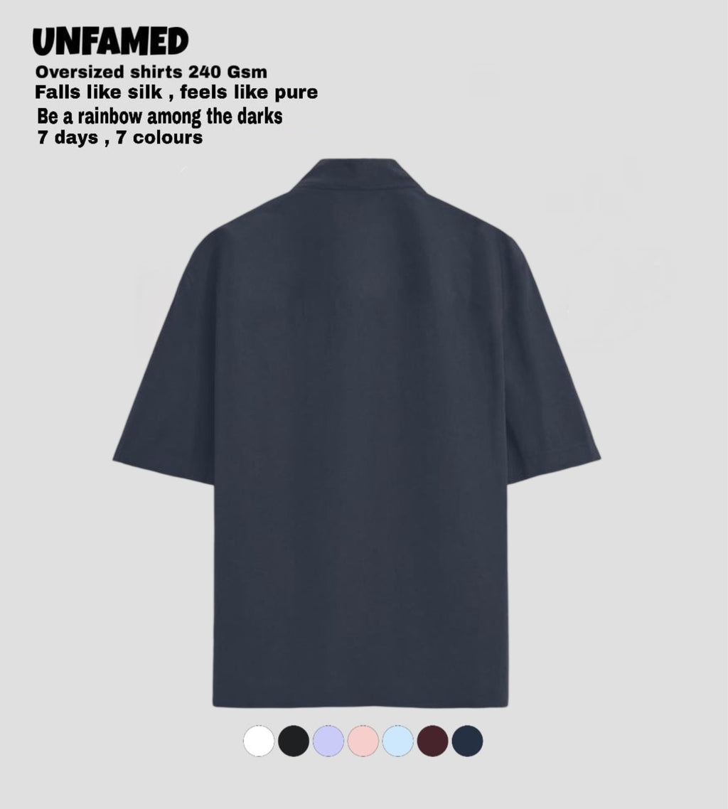 UNFAMED UNISEX LUXURY FREEFORM SHIRT | 100% PURE COTTON | 240 GSM