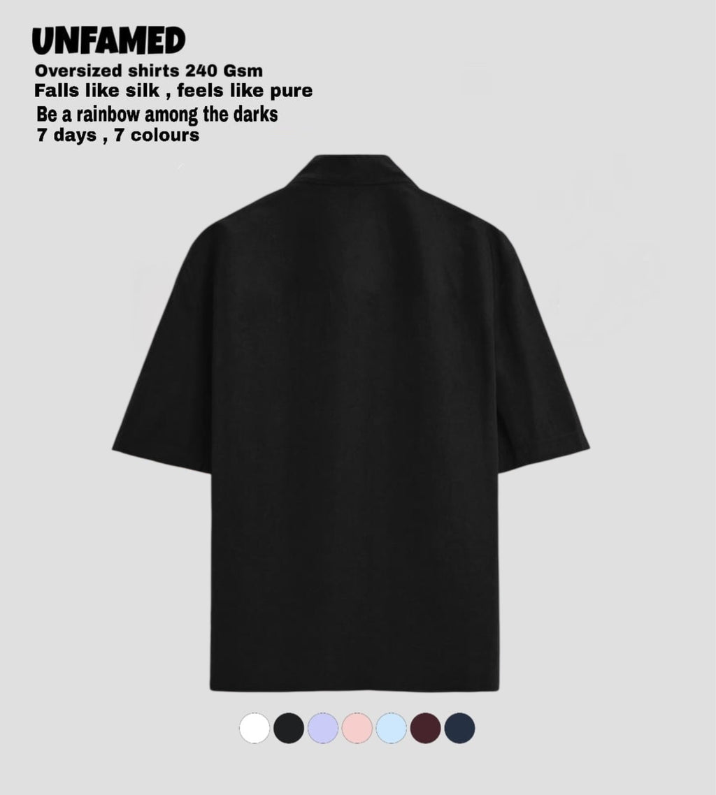 UNFAMED UNISEX LUXURY FREEFORM SHIRT | 100% PURE COTTON | 240 GSM