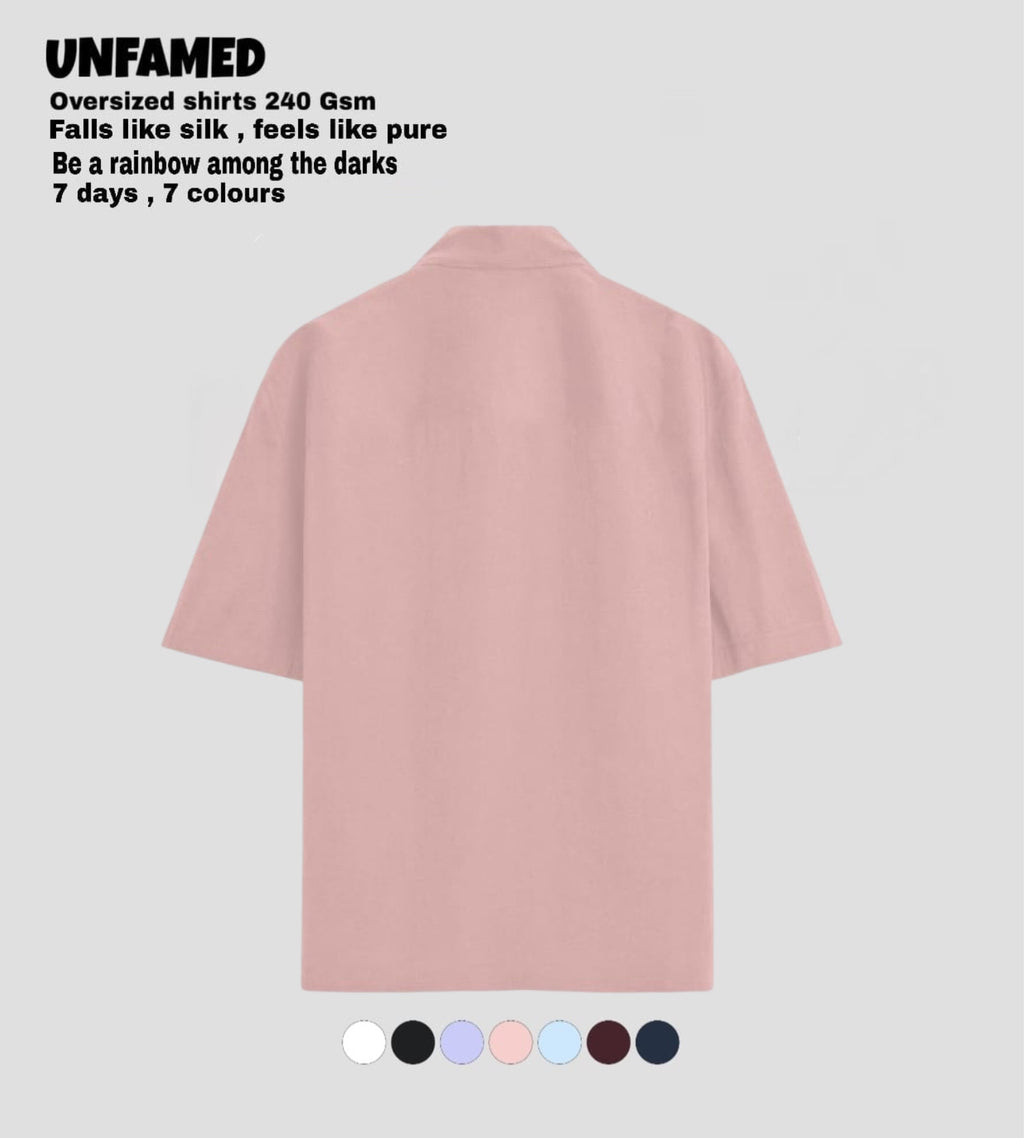 UNFAMED UNISEX LUXURY FREEFORM SHIRT | 100% PURE COTTON | 240 GSM